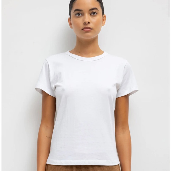 LESET The Margo Slim Fit Tee white size small - Picture 1 of 6